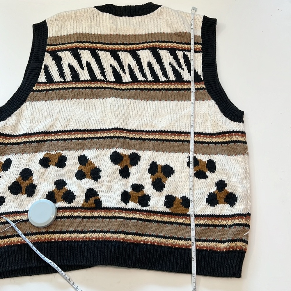 Christopher Banks - L, vintage vest, safari, floral, beaded - Picture 10 of 10